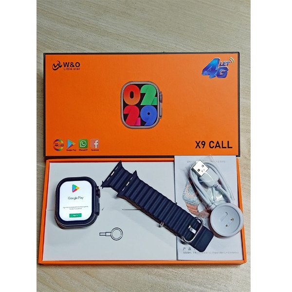 W&O Little Star X9 CALL 4G Android Smartwatch With Super AMOLED Display – 1GB/16GB –